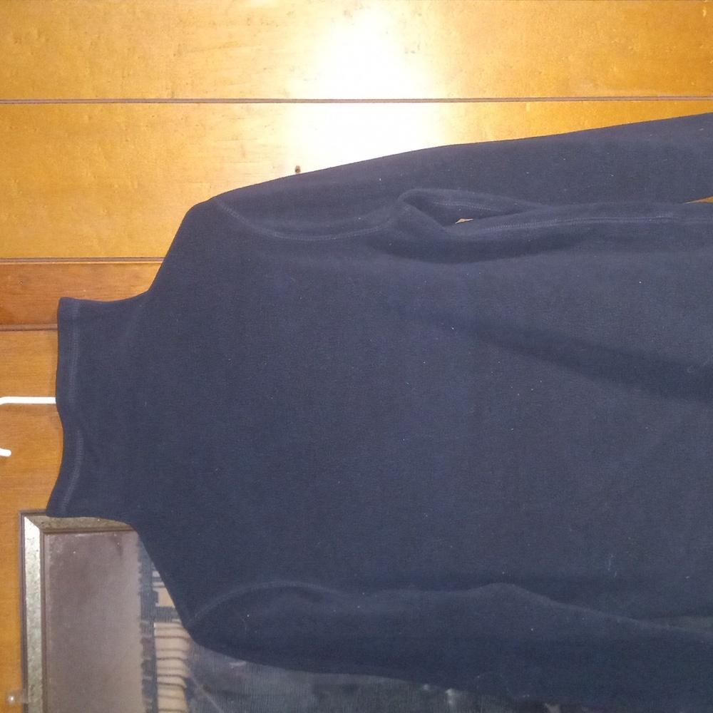 Lands End Fleece Tuttle neck Med. Black